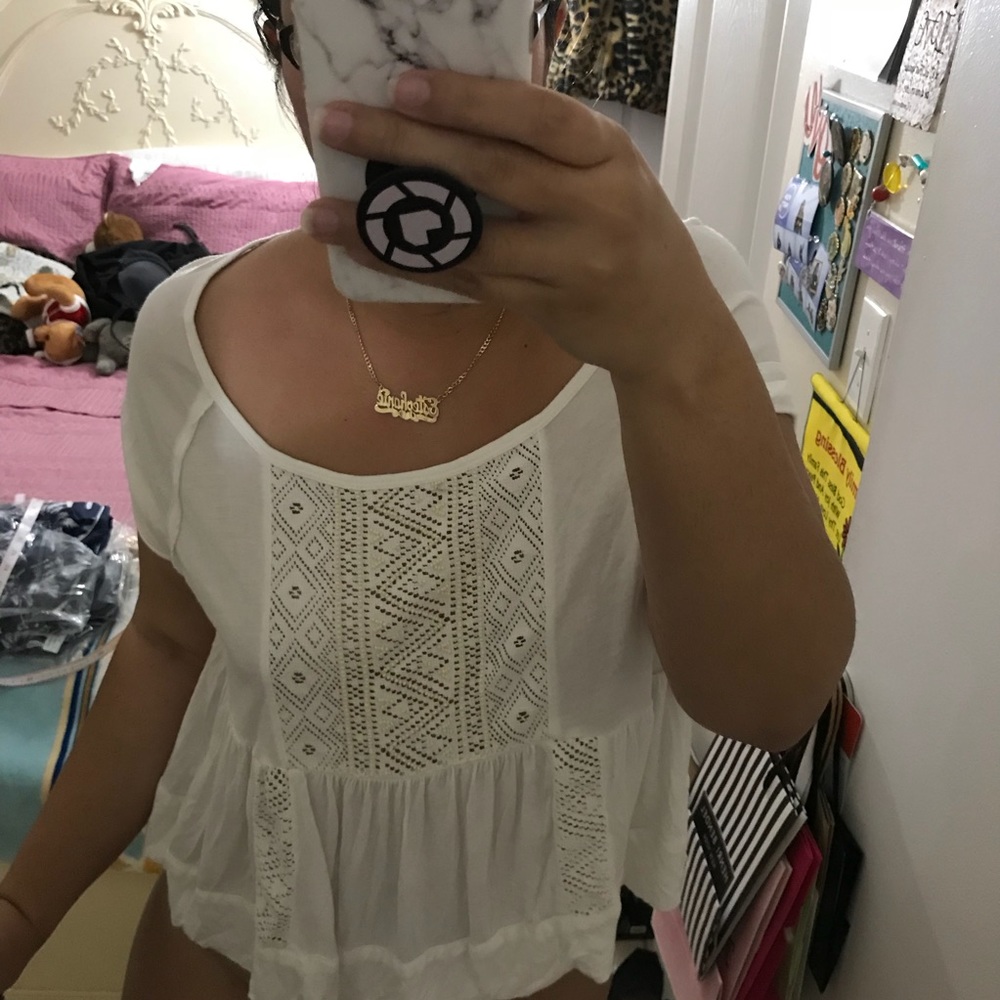 Free People boho peasant peplum top - Picture 8 of 8